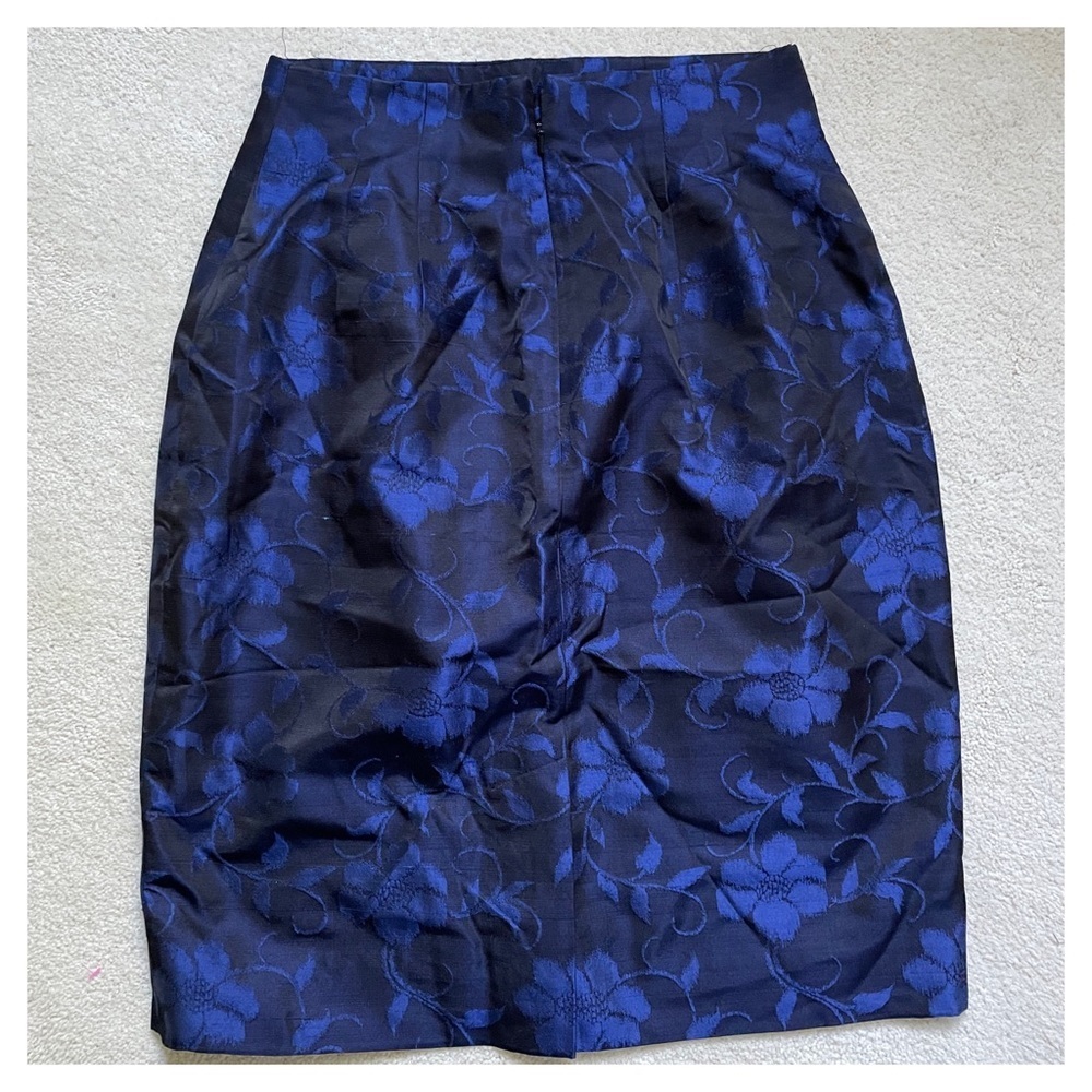 DANA BUCHMAN SILK BROCADE SKIRT - Picture 2 of 7
